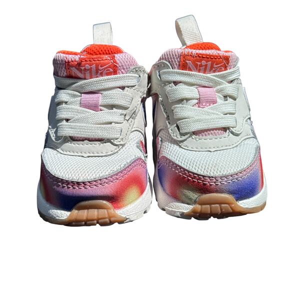 Nike Air Max 1‎ SE EasyOn Toddler Shoes US 2C Multi Round Toe Lace Up FN7288-100 - Picture 4 of 9